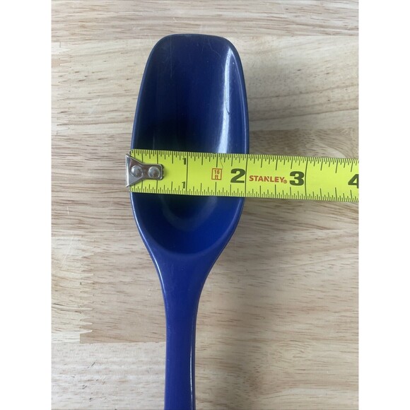 Vintage Foley Serving Spoon Nylon Plastic Cobalt Blue Kitchen Cooking Utensil - Picture 7 of 7